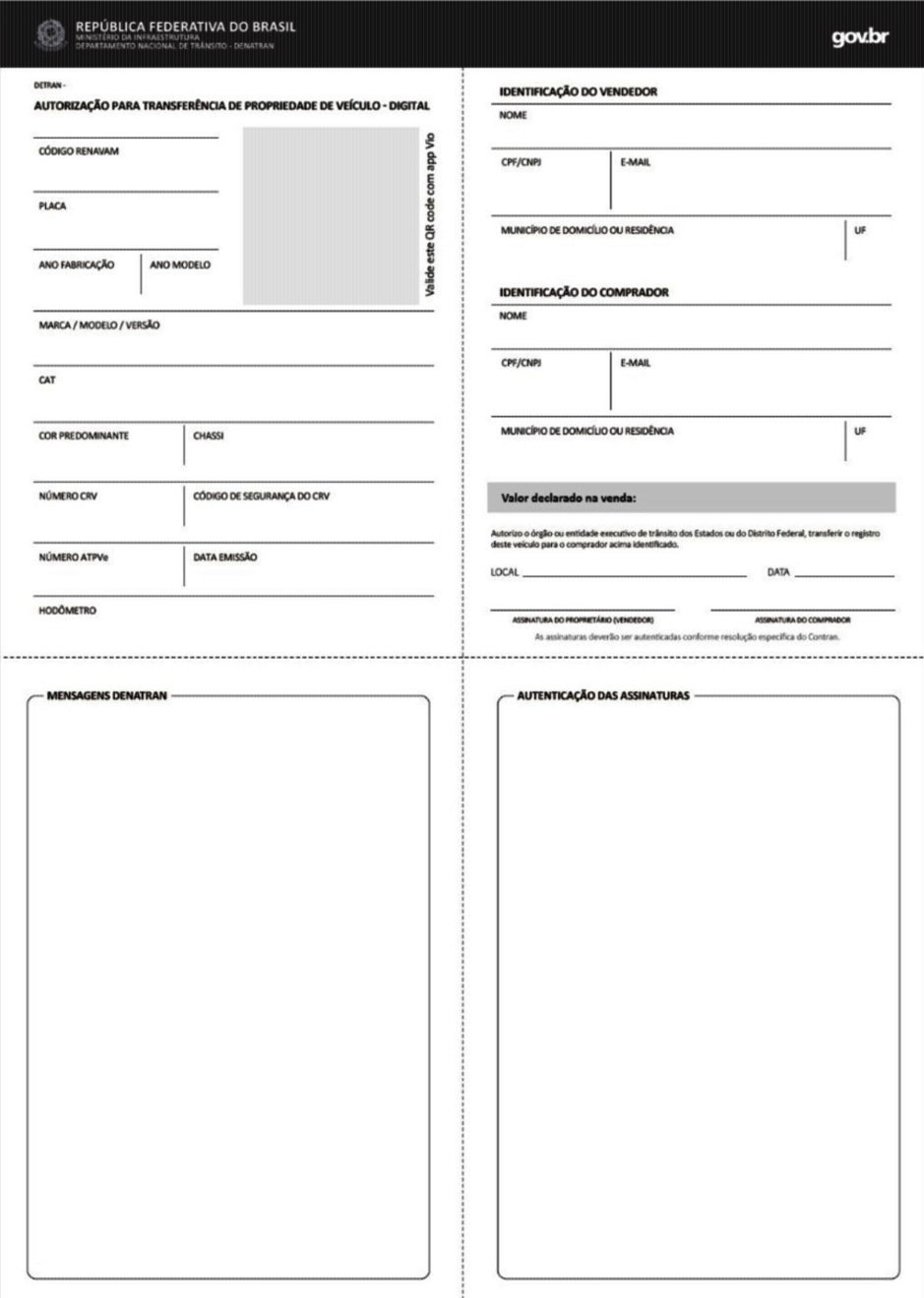 ATPV - Autorização para Transferência